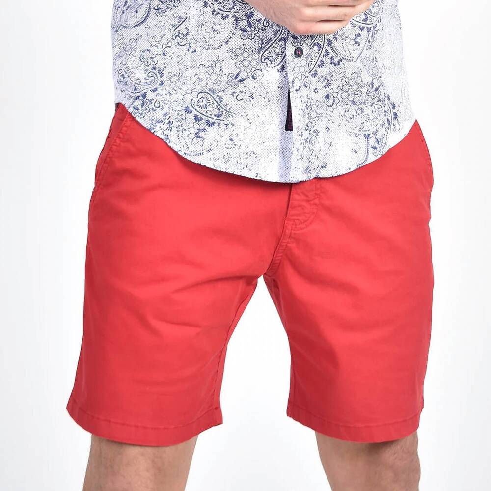 NEW EIGHT X slim fit chino shorts in red